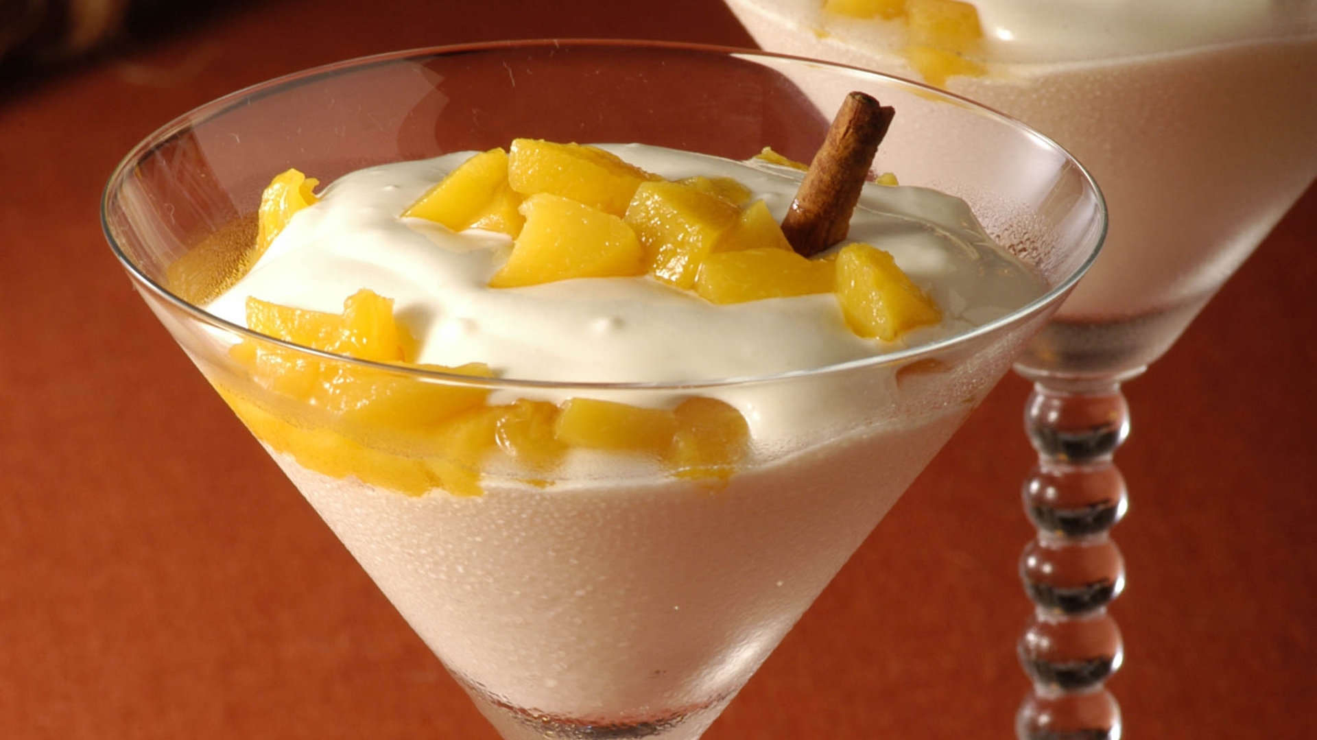 Gelado de pêssegos