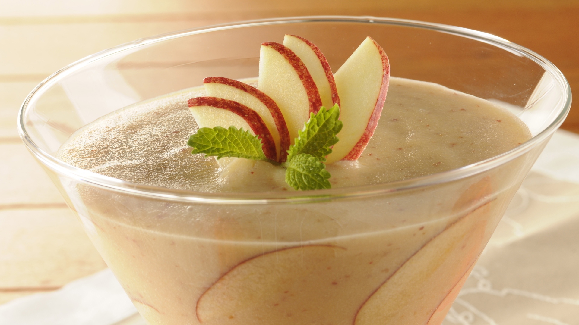Gelatina com maçã