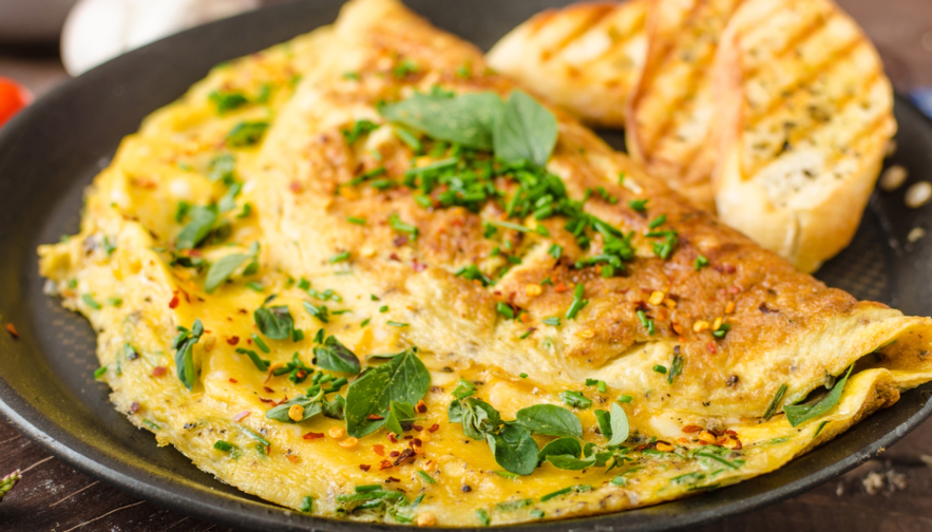 Omelete de espinafre e queijo
