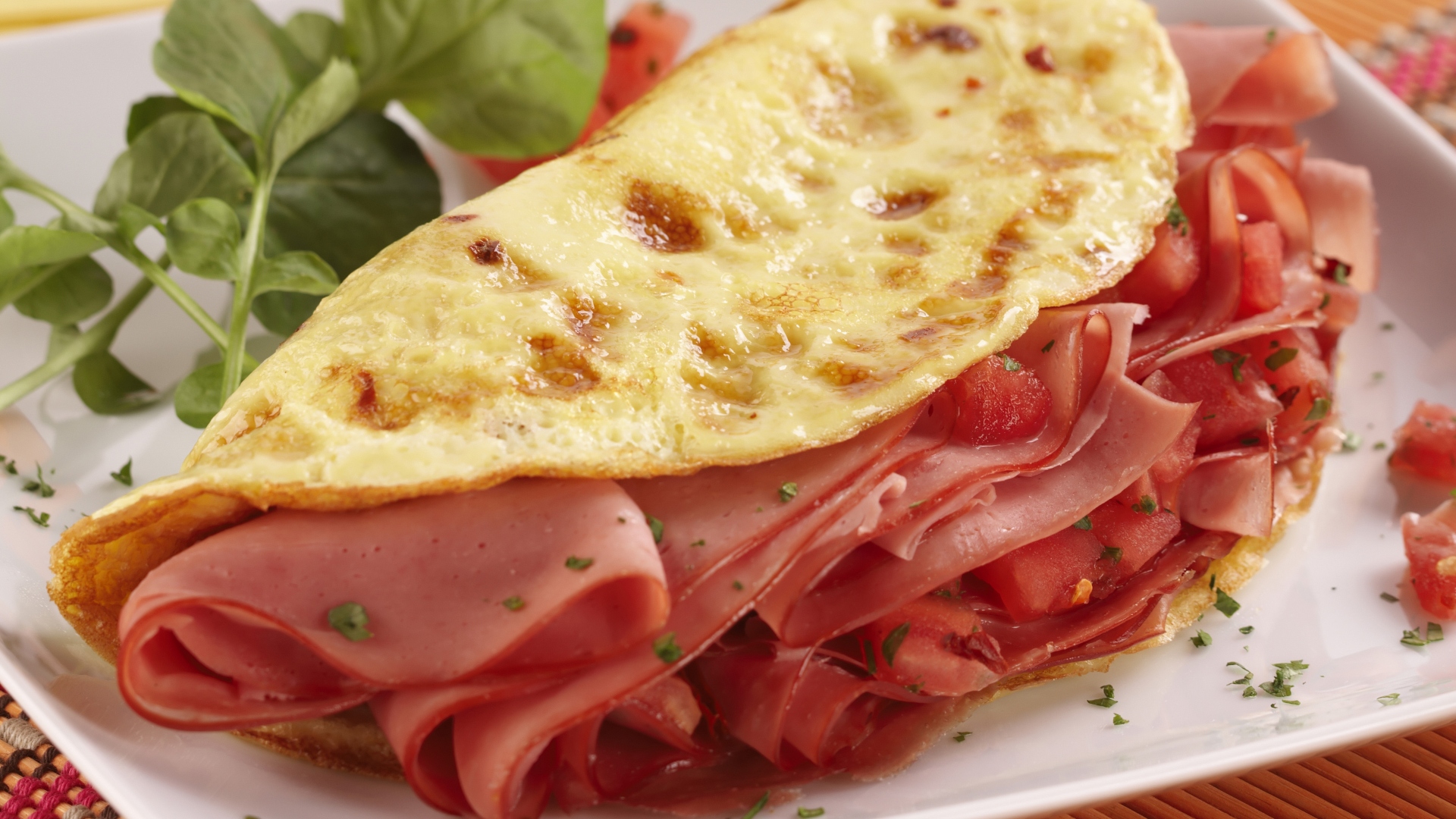 Omelete de mortadela