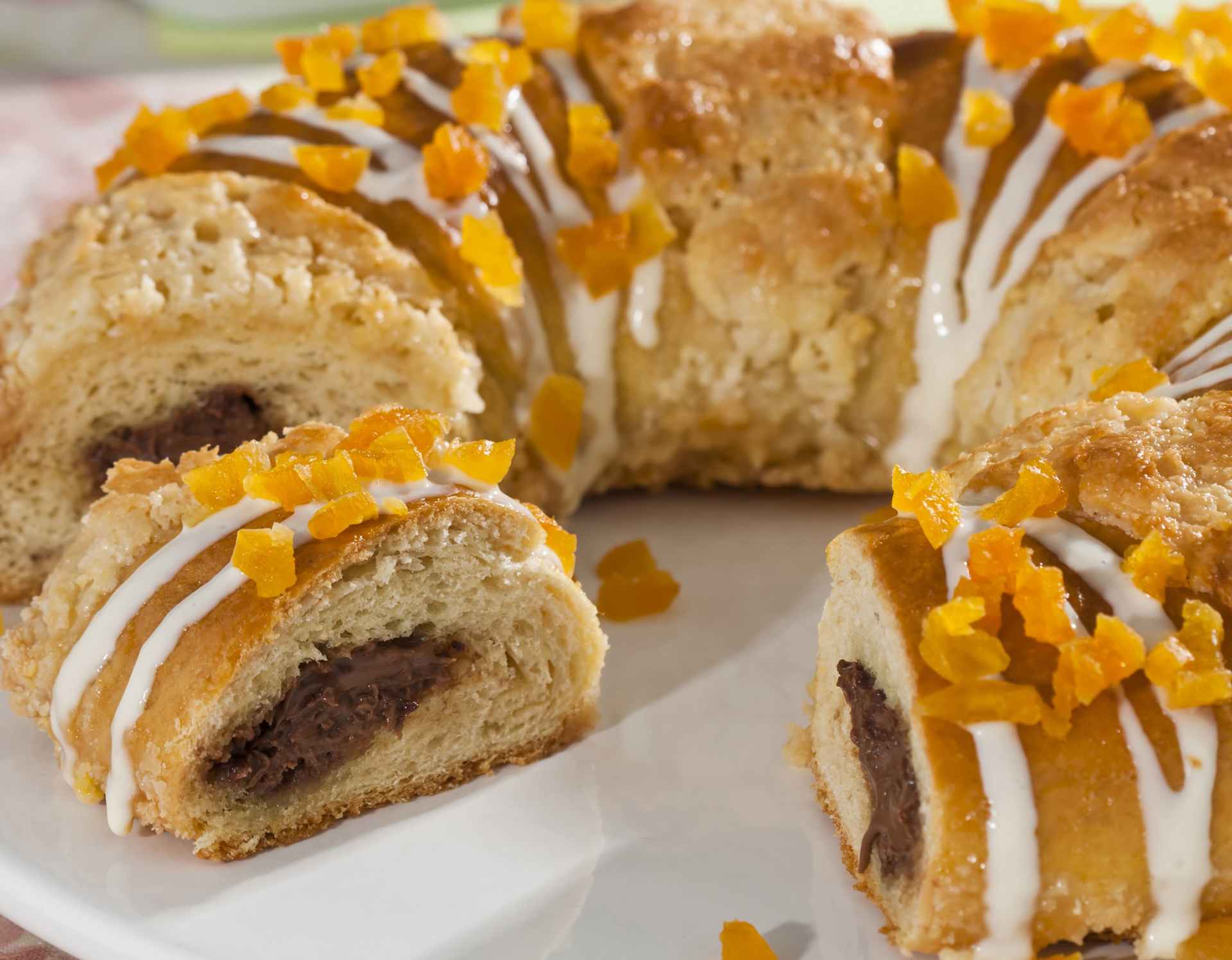 Foto de Rosca de Páscoa com chocolate