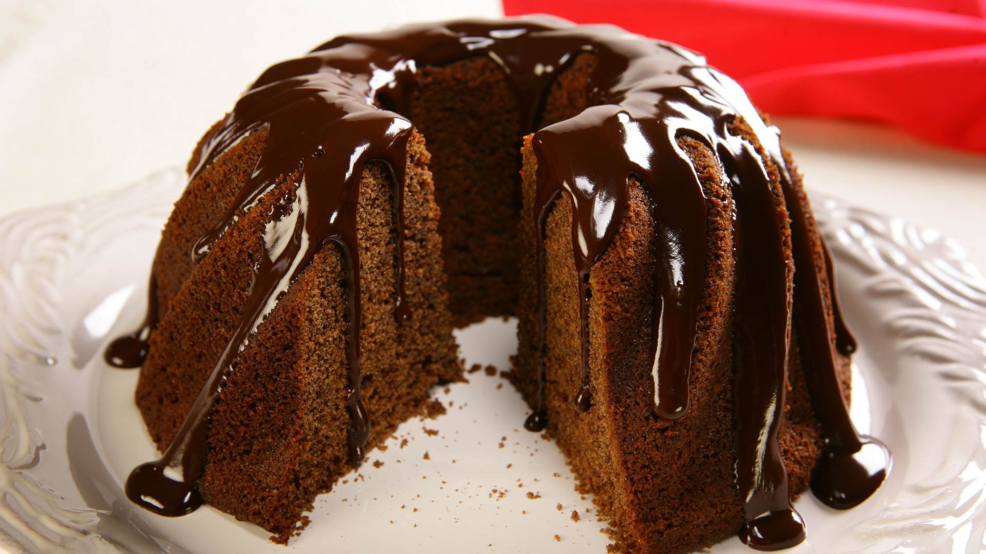 Bolo de café e chocolate