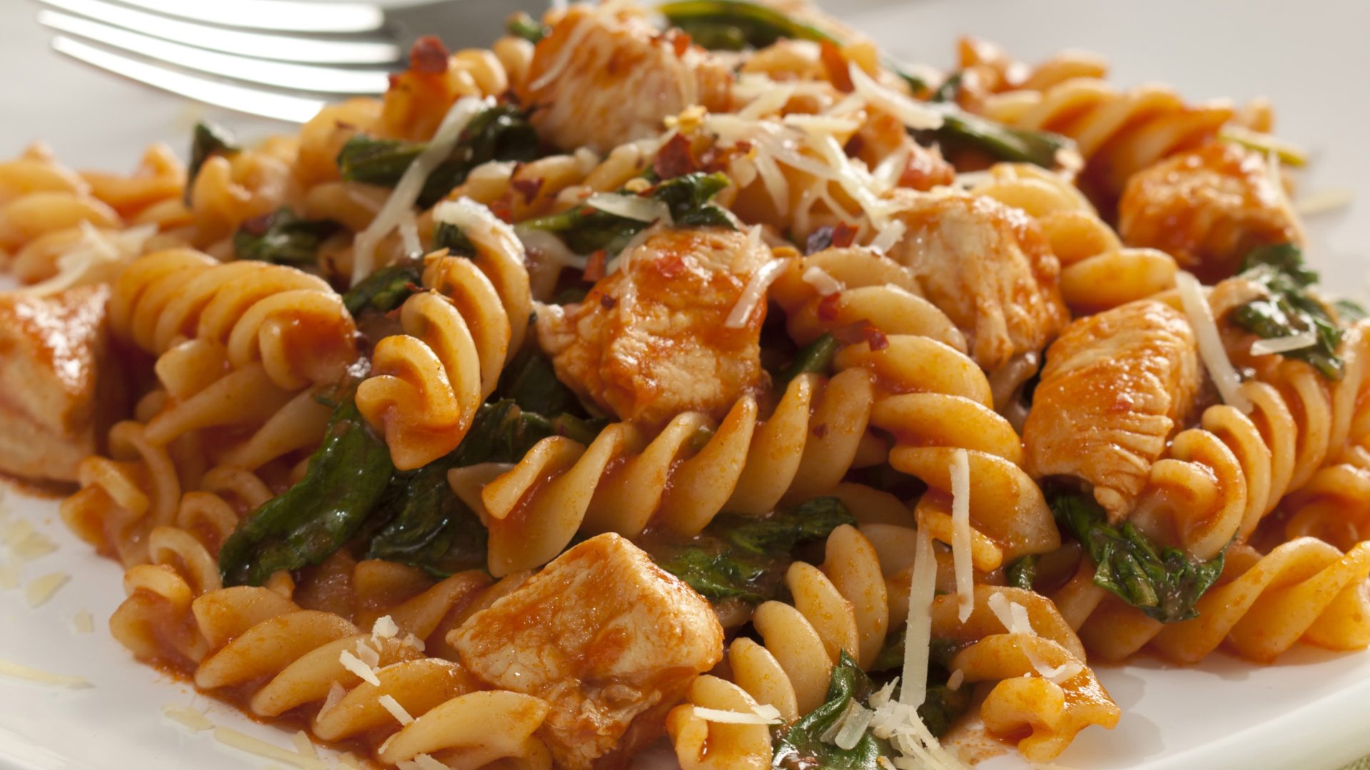 Macarrão com frango