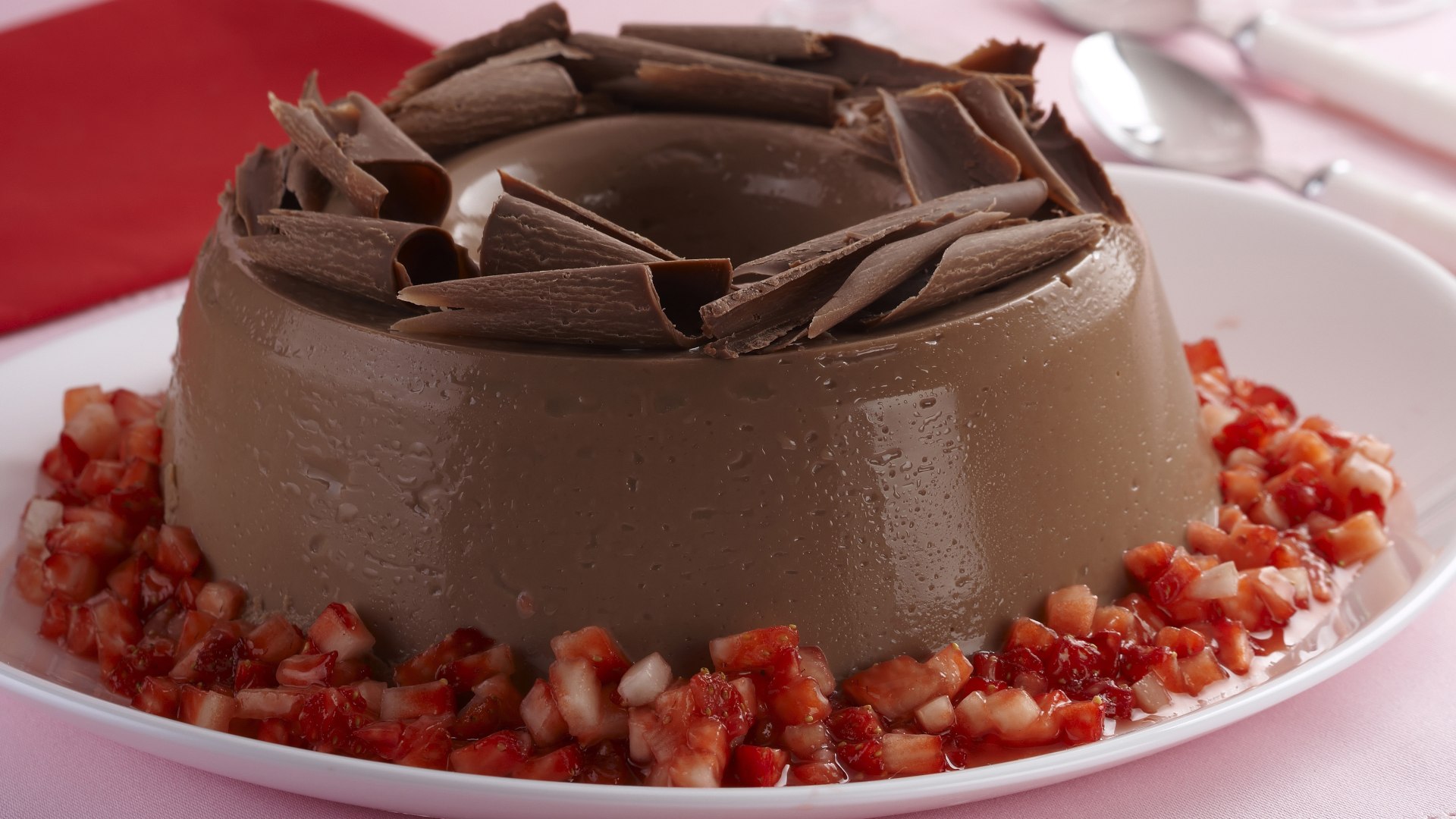 Manjar de Chocolate com Morango