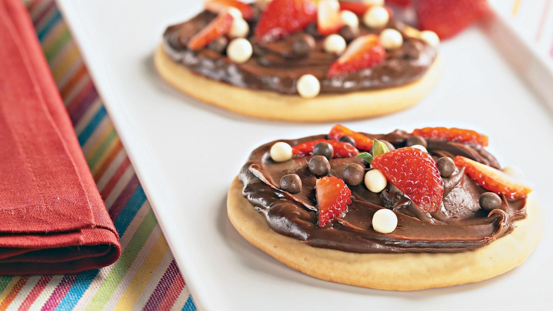 Pizza doce de chocolate