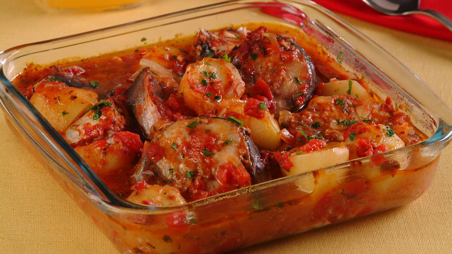 Peixe ao forno