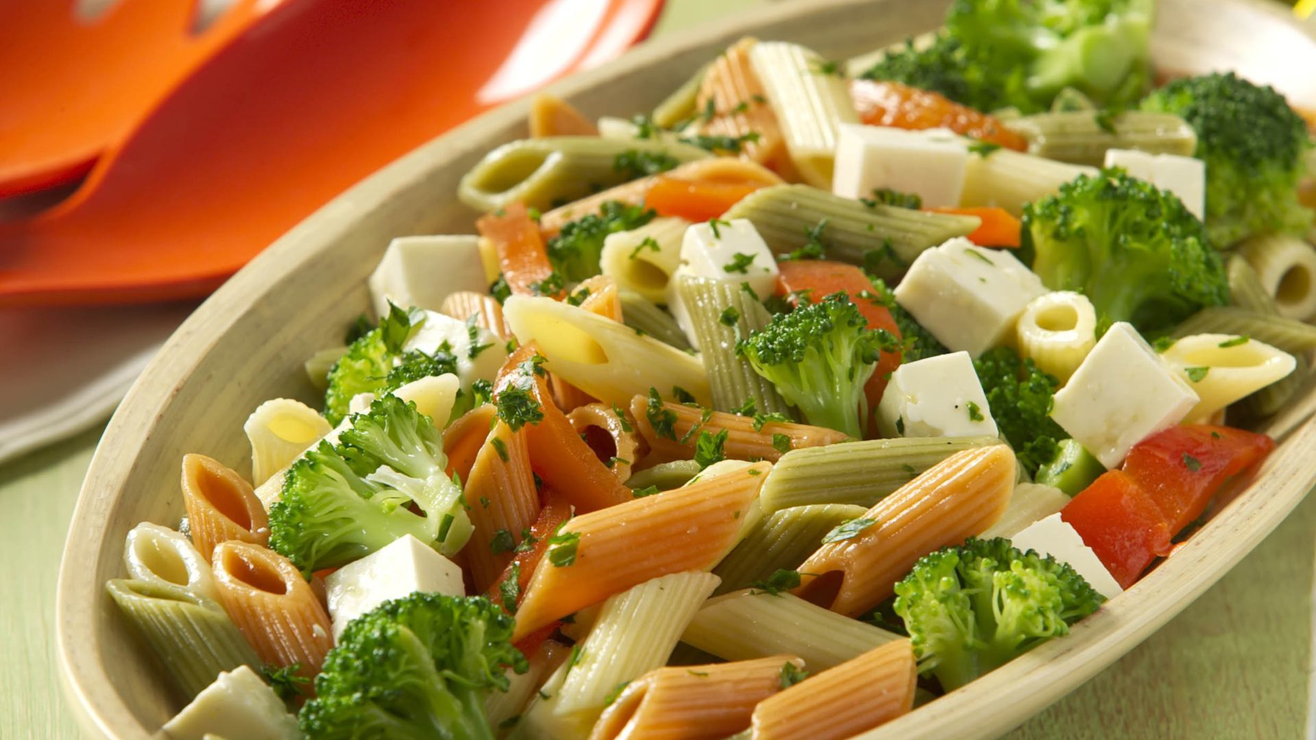 Penne com brócolis