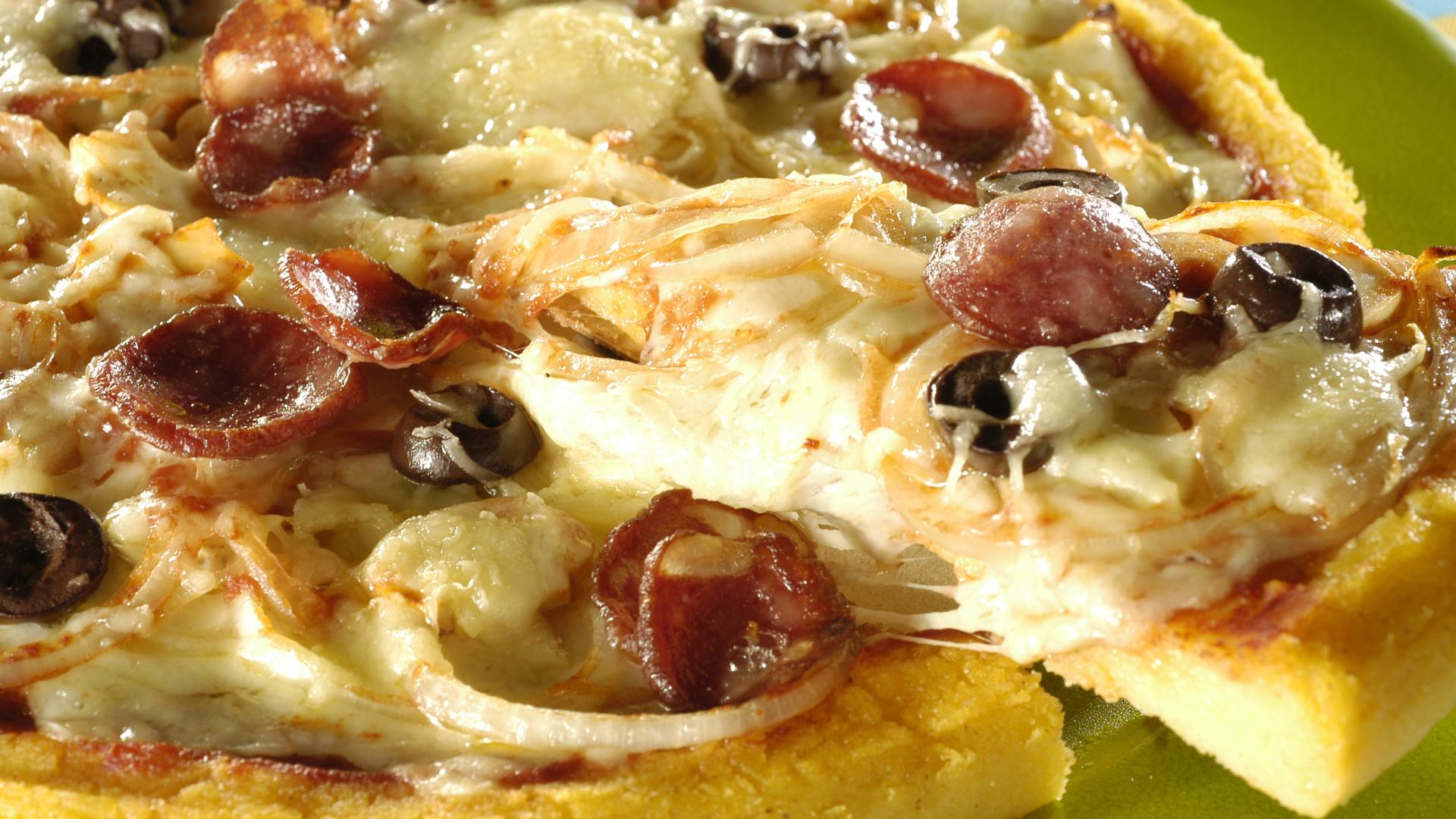 Pizza de polenta