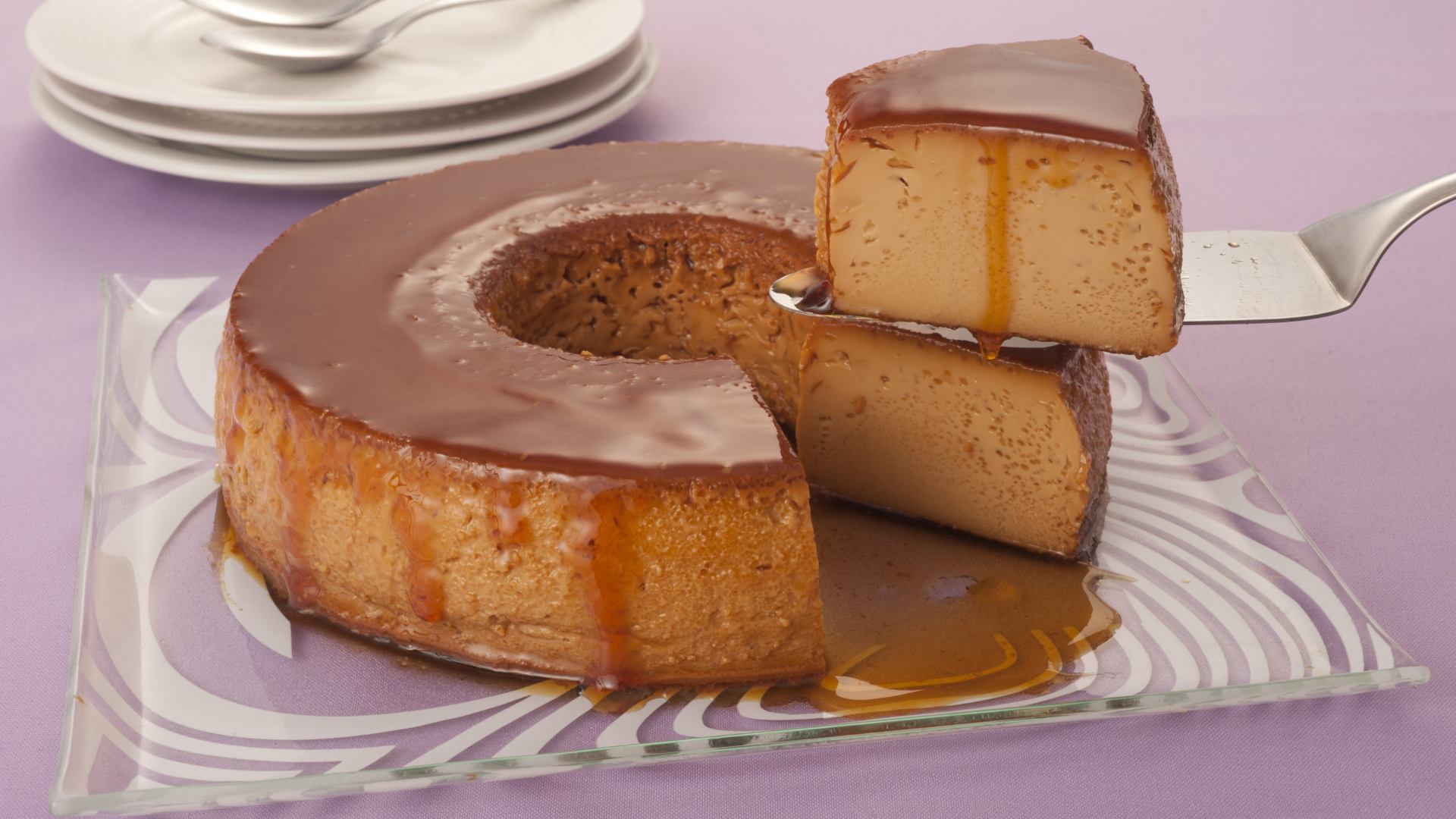 Pudim de doce de leite