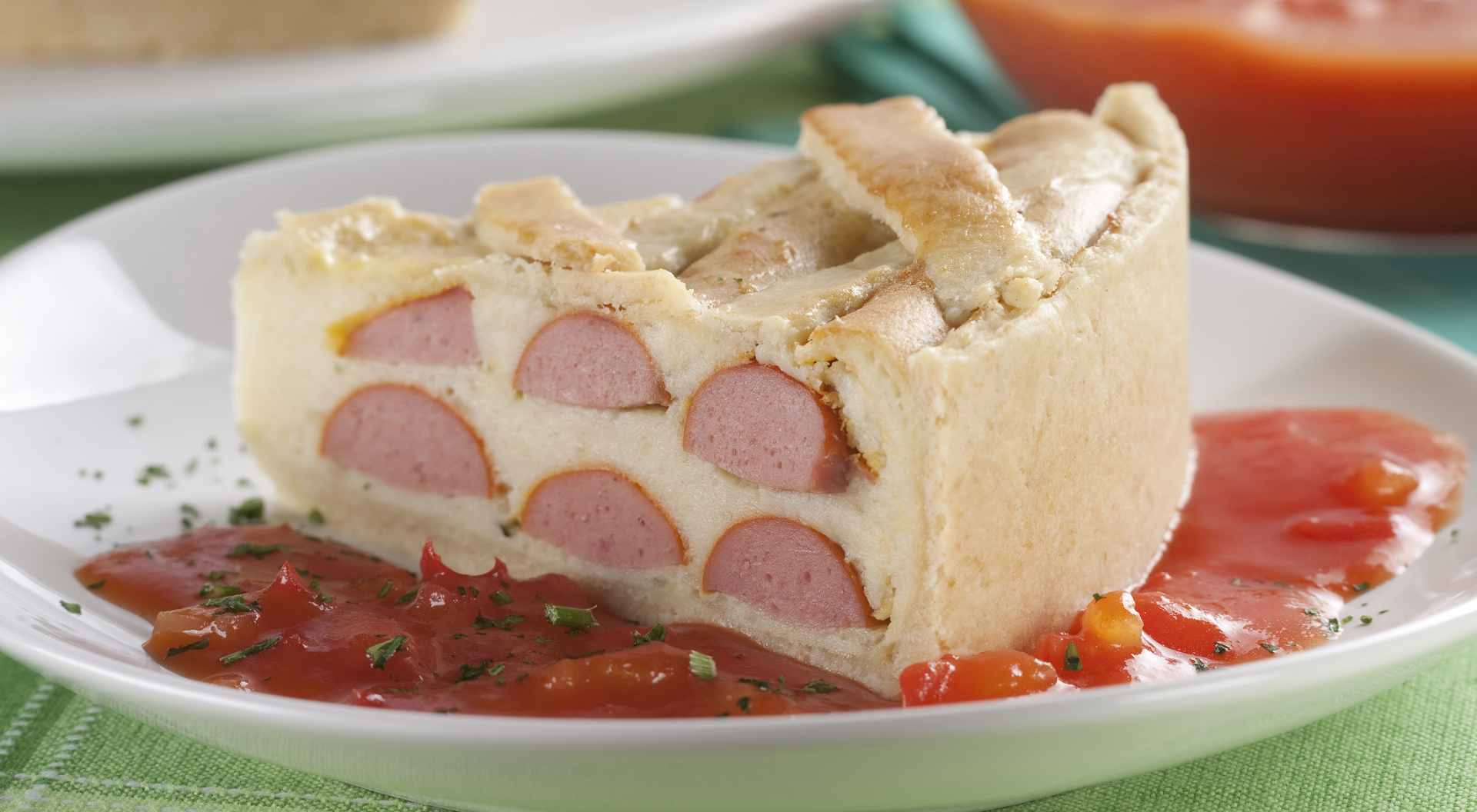 Foto de Torta de batata e salsicha