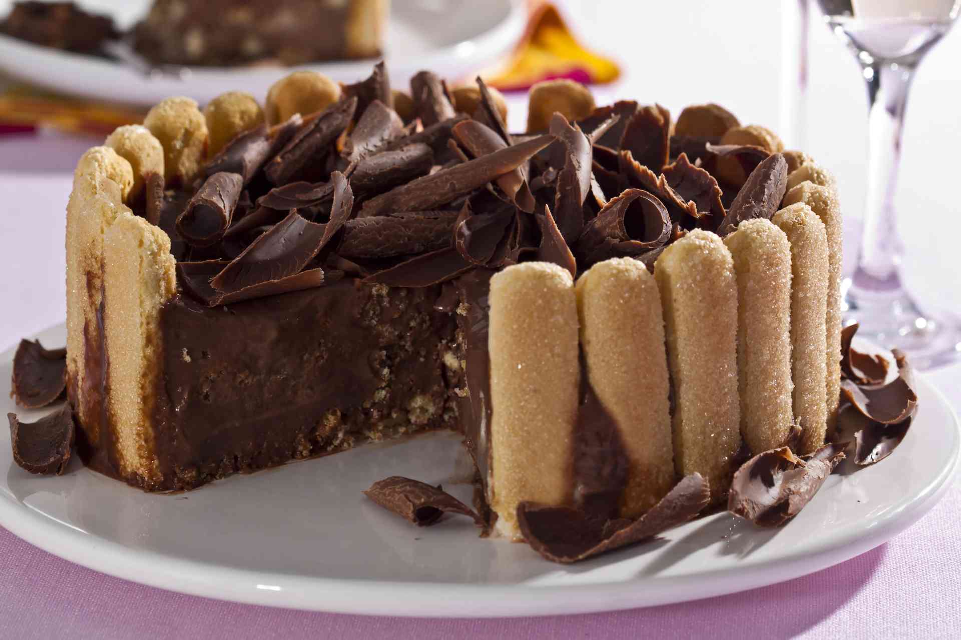 Foto de Torta de chocolate e creme de avelã