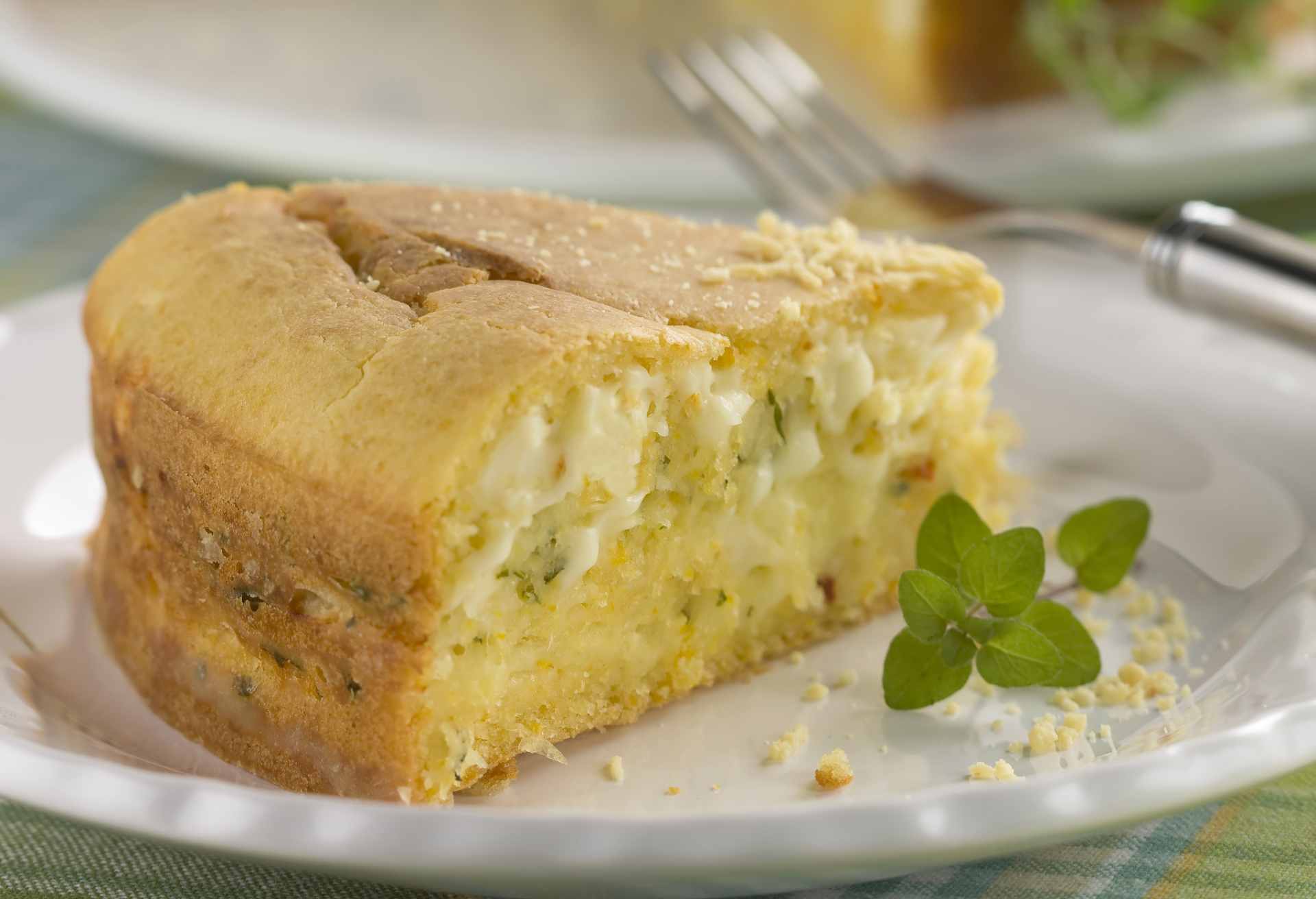 Foto de Torta de queijo e milho