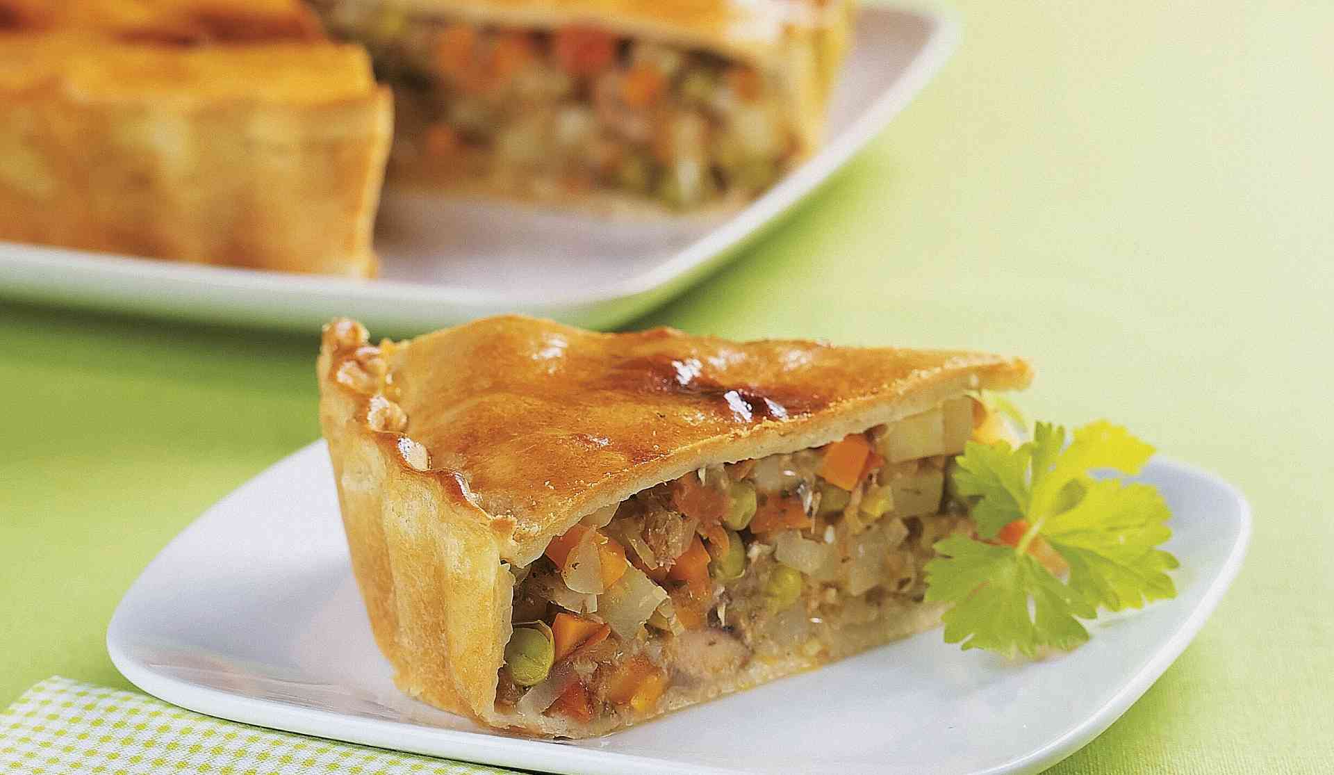 Foto de Torta de sardinha com legumes