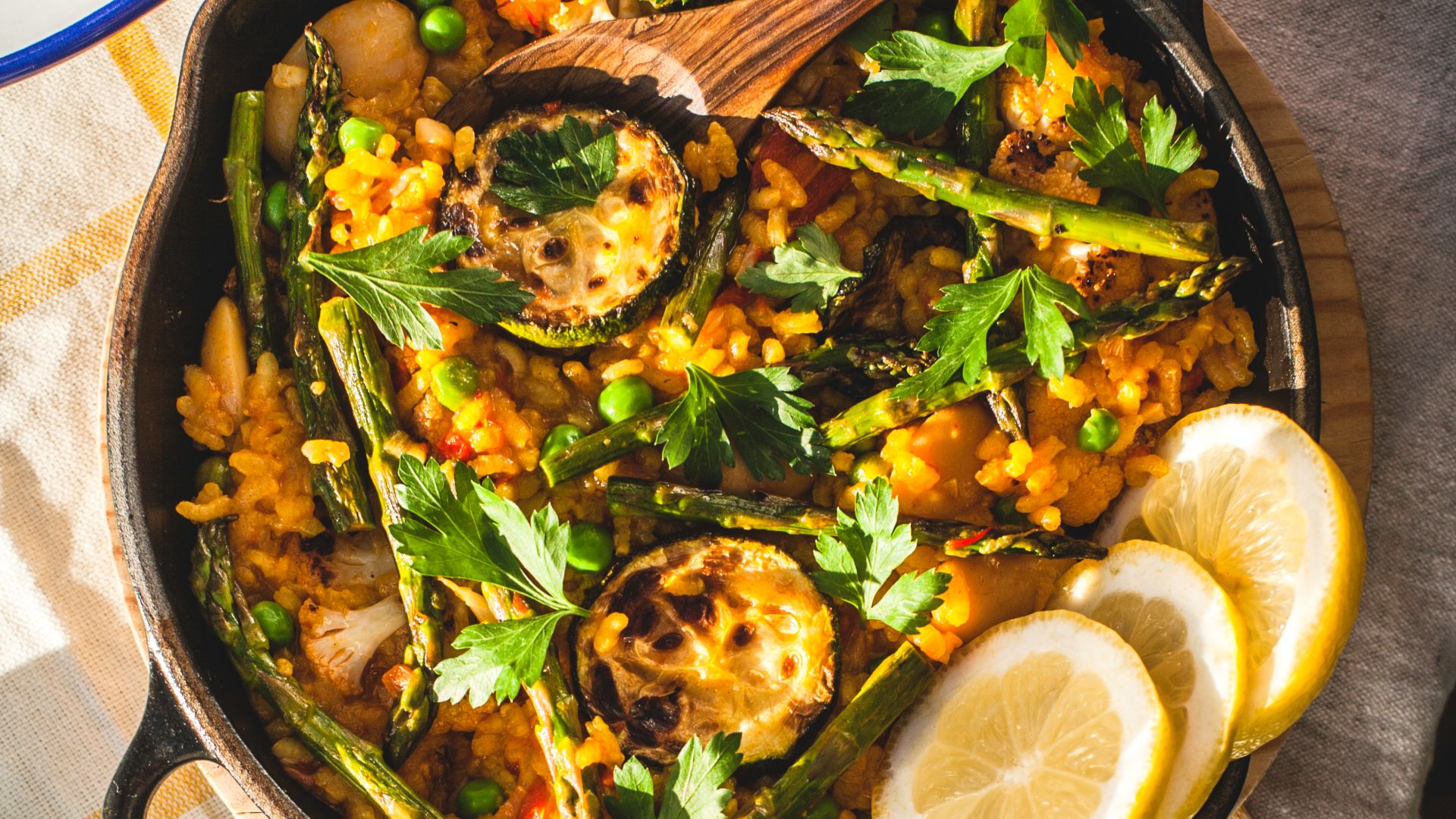Paella vegetariana