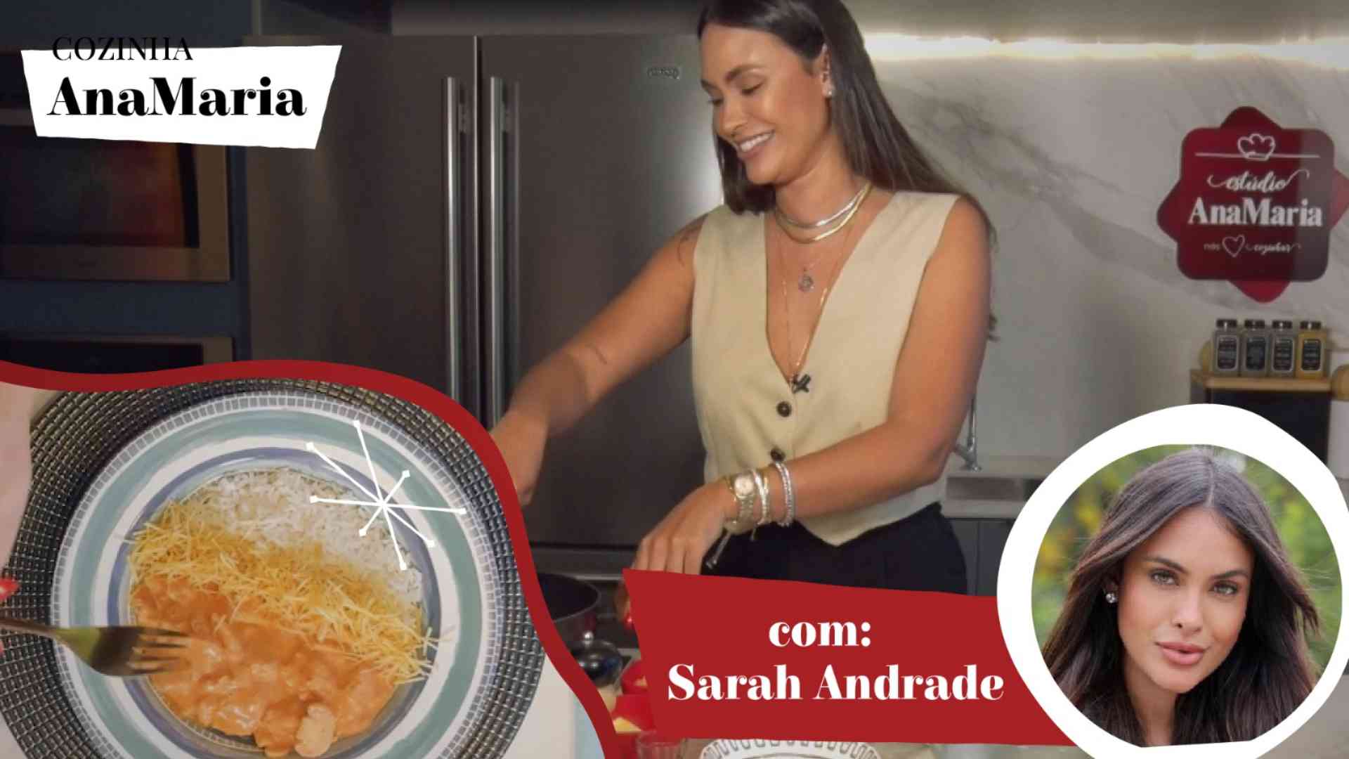 Strogonoff com Sarah Andrade
