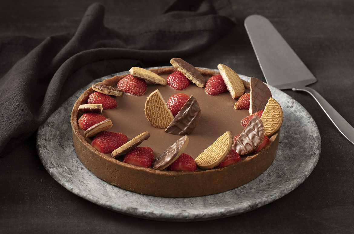 Torta de Chocolate e Morango