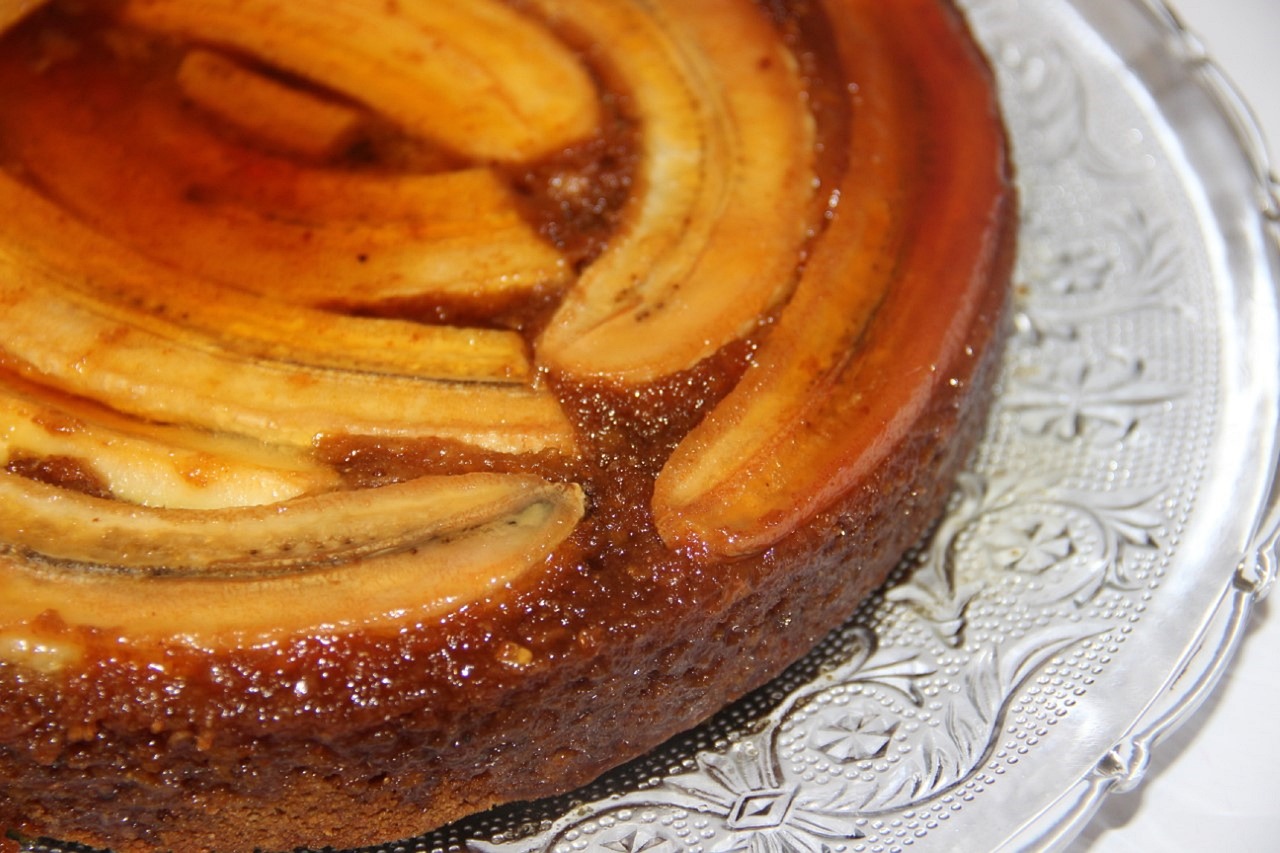 Bolo de casca de banana