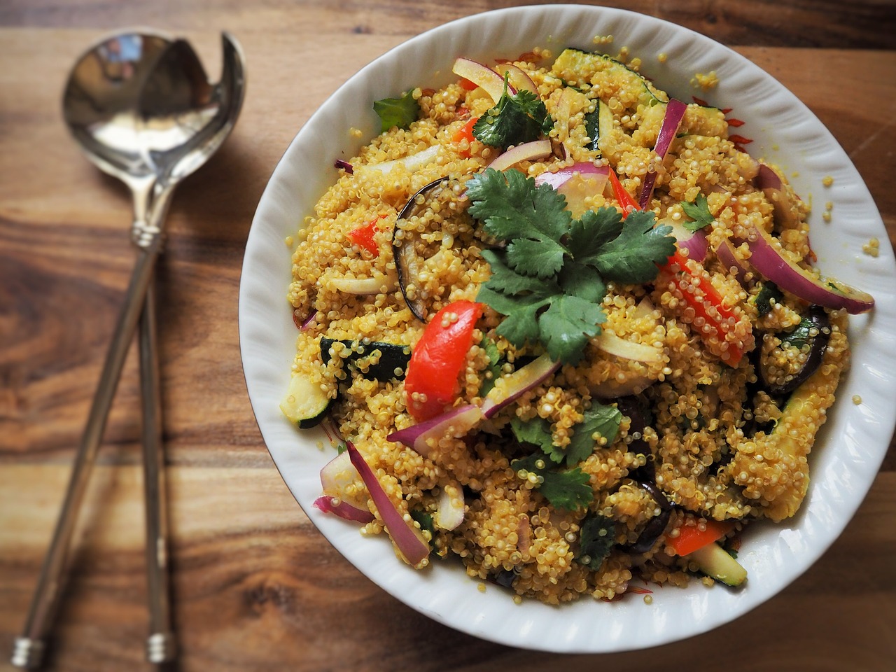Salada de Quinoa com Vegetais Assados