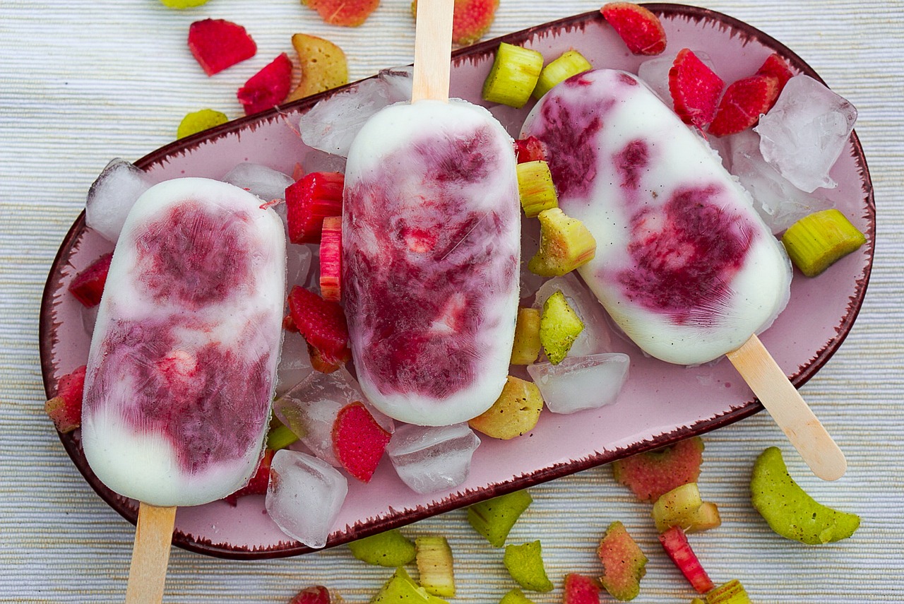 Picolé de Iogurte com Morango
