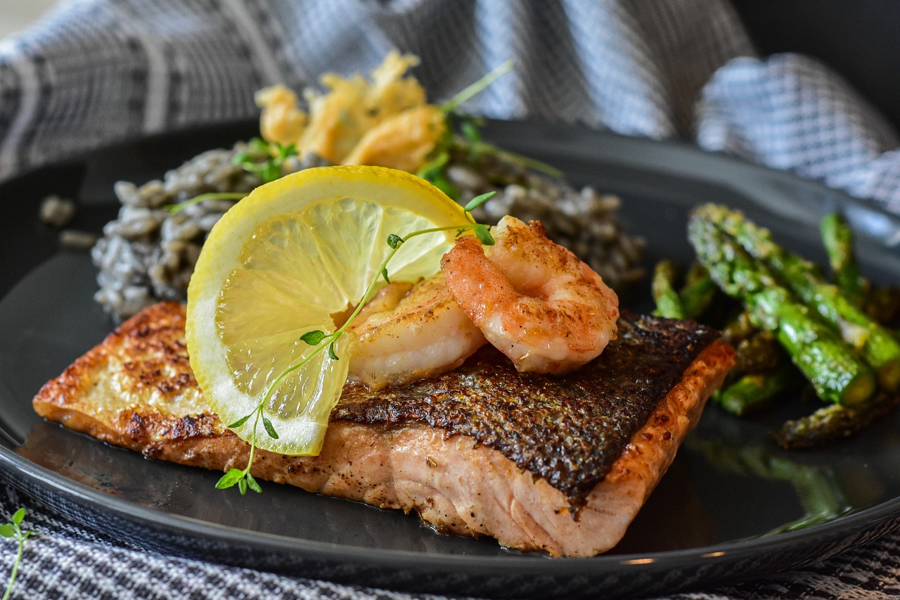 Salmão com Crosta de Amêndoas