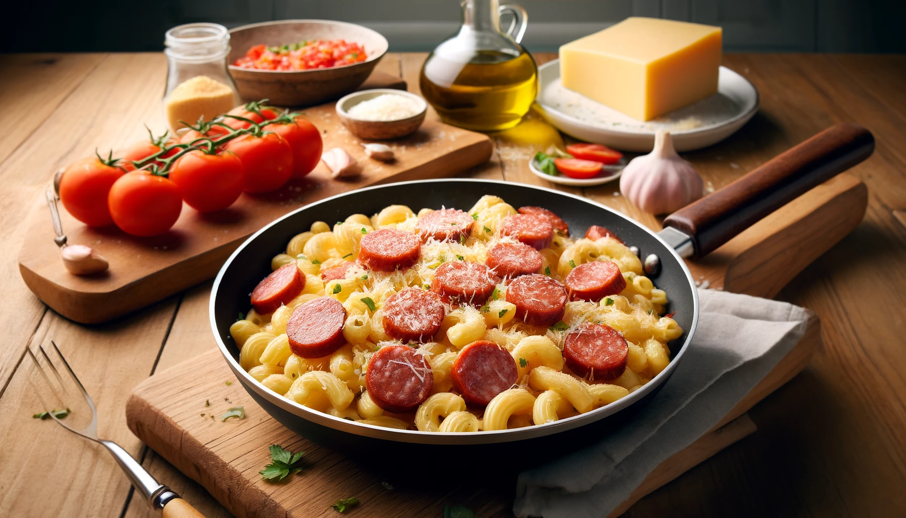 Faça agora esse Macarrão com Calabresa para um jantar incrível hoje