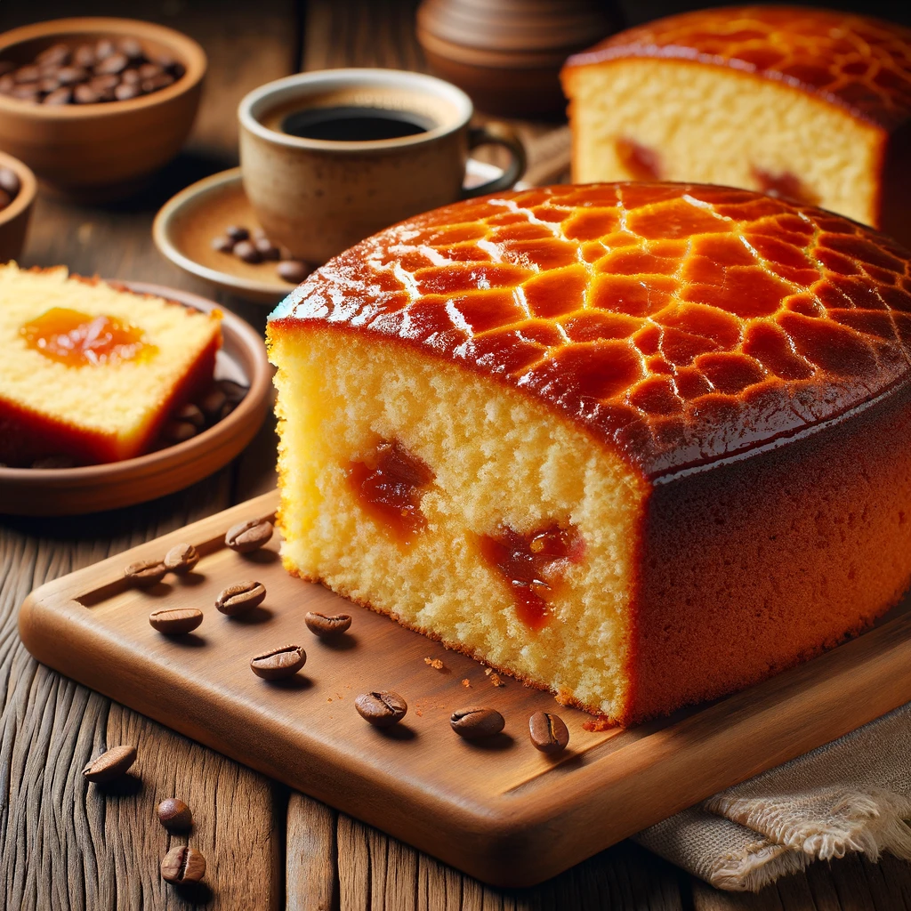 Você vai se surpreender com esse Bolo de Fubá com Goiabada delicioso