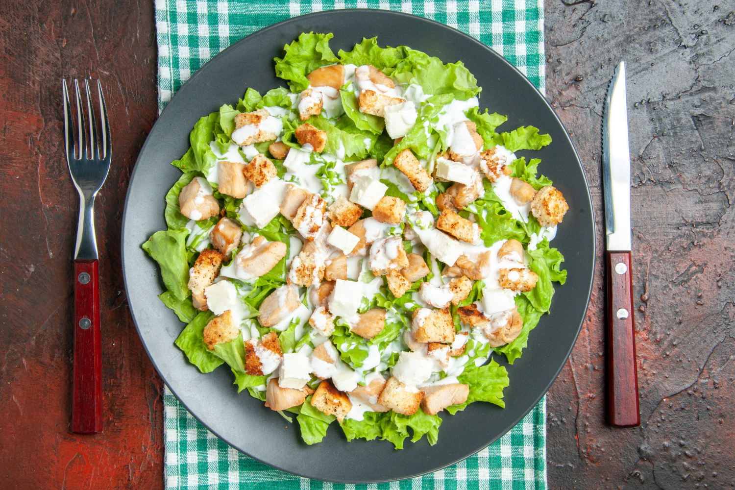 Salada Caesar Rápida