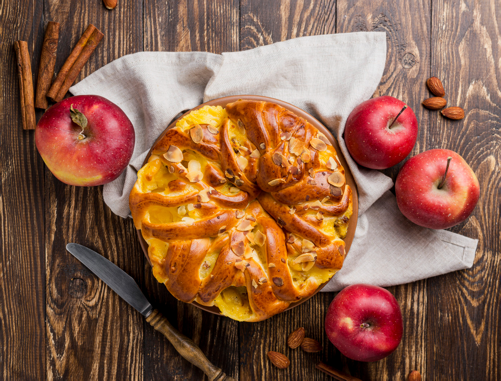 Bolo de Maçã com Canela