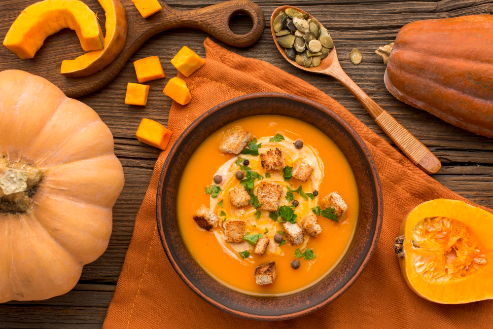 Sopa de Abóbora Cremosa que aprendi com minha mãe e você vai amar!