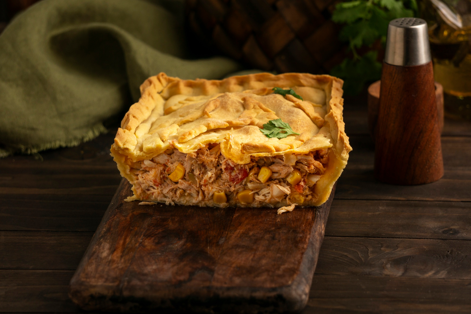 Empadão de Frango com Creme