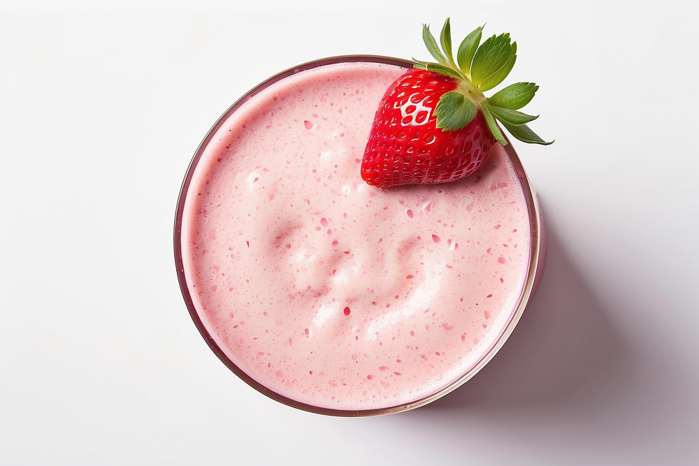 Mousse de Suco de Morango