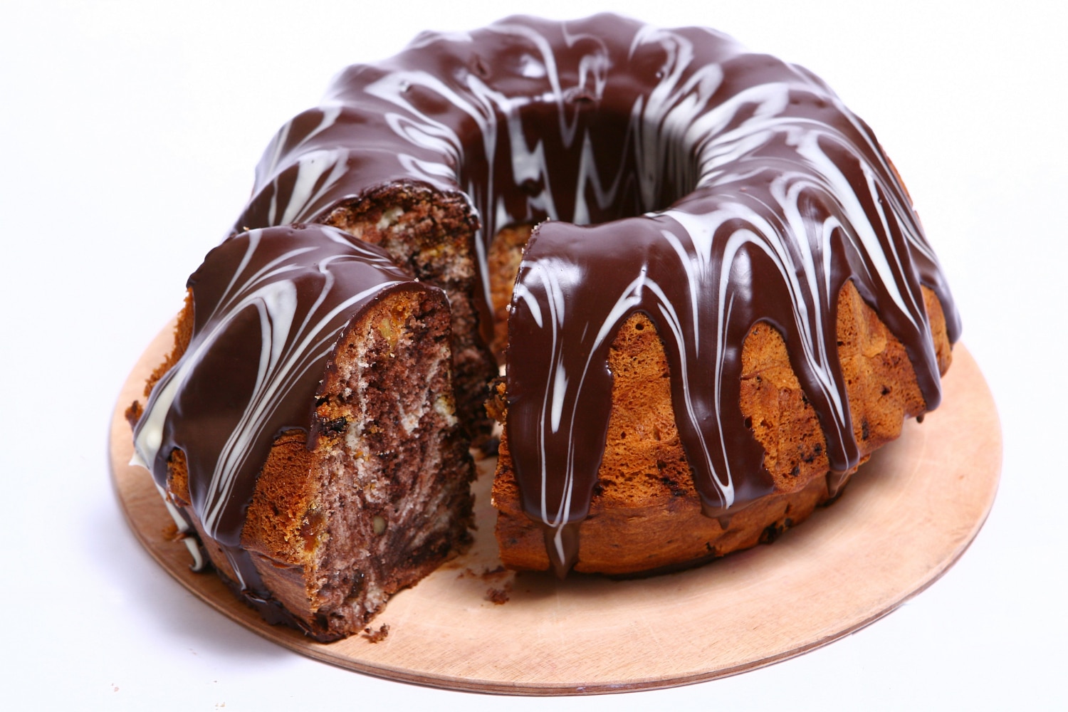 Bolo de Fubá com Cobertura de Chocolate