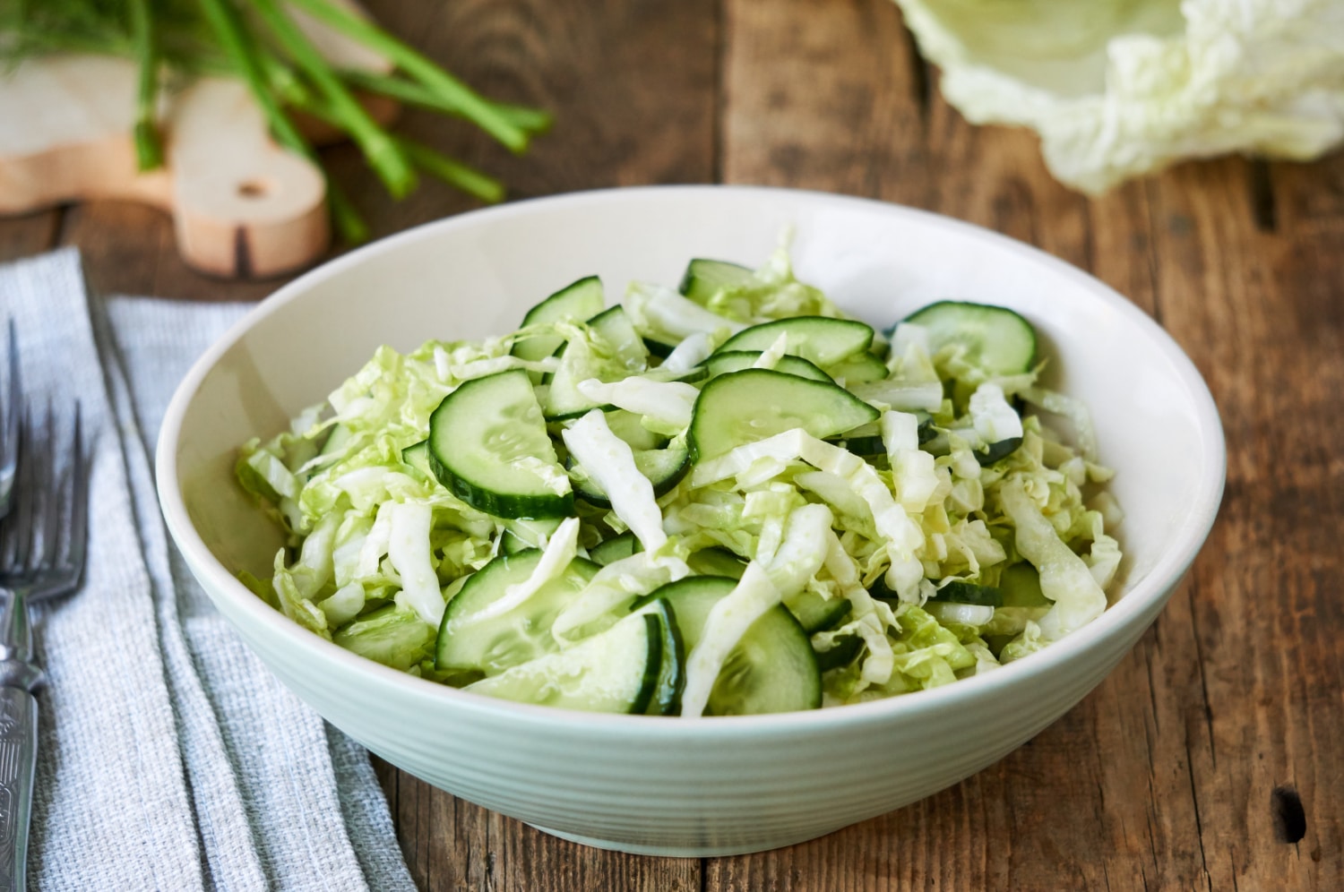 Salada de Pepino e Repolho