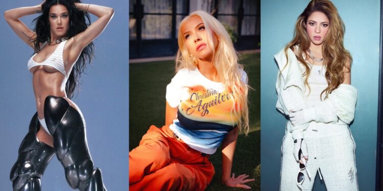 Katy Perry, Christina Aguilera, Shakira artistas que virão para o Brasil em 2025