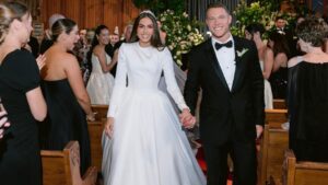 Olivia Culpo se casou com Christian McCaffrey