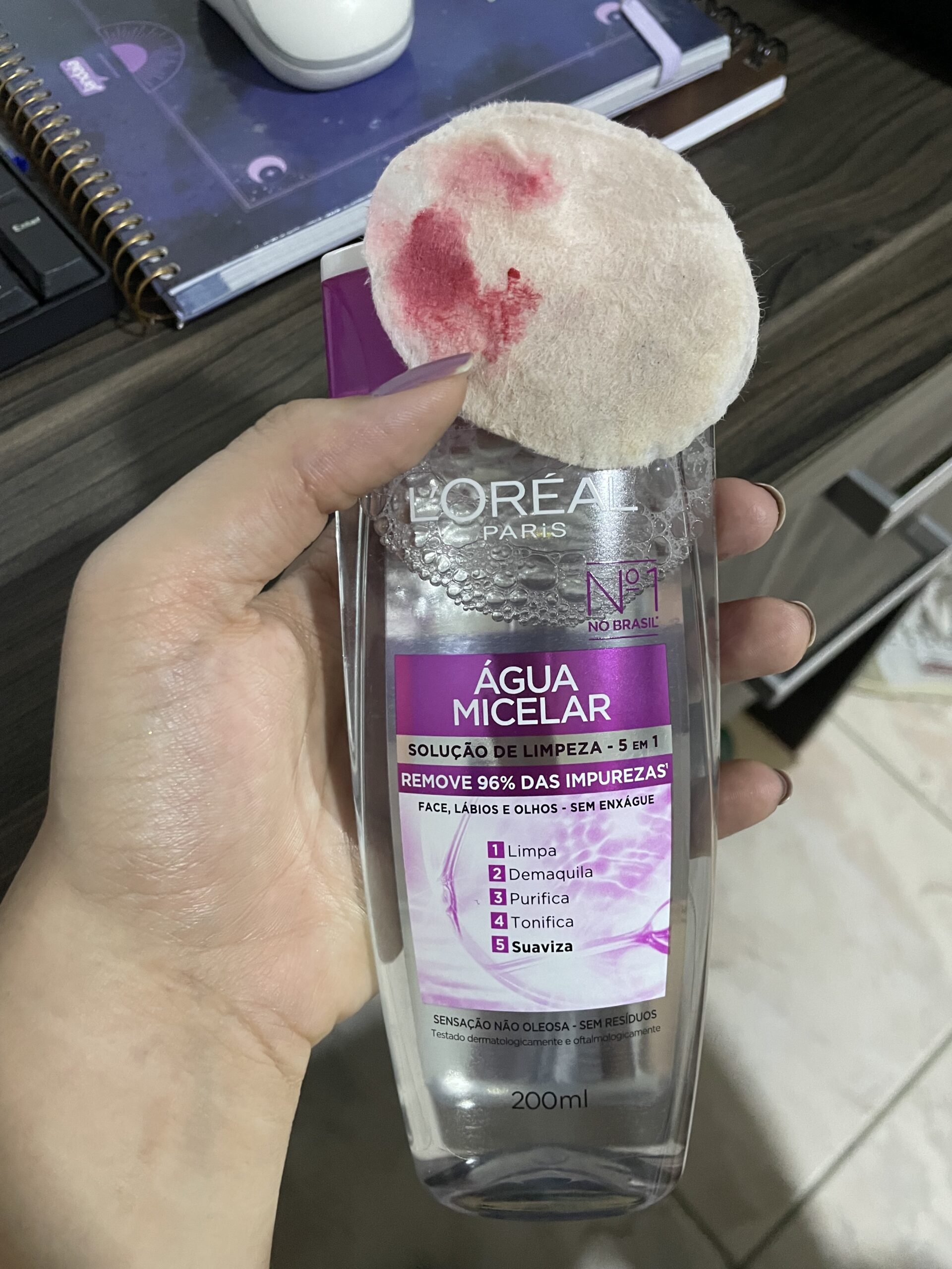 Água micelar da L'oreal