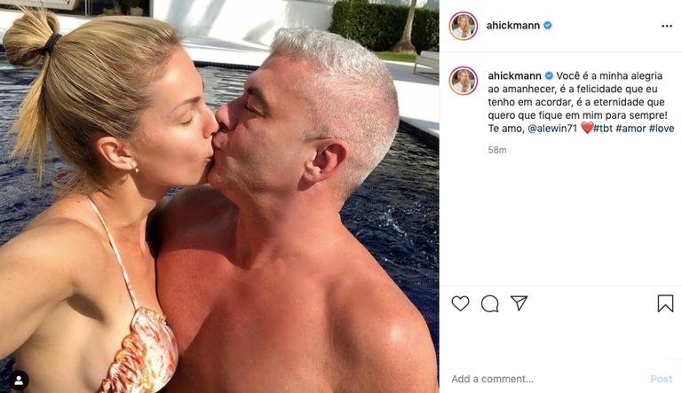 Ana Hickmann emociona com declaração a Alexandre Correa