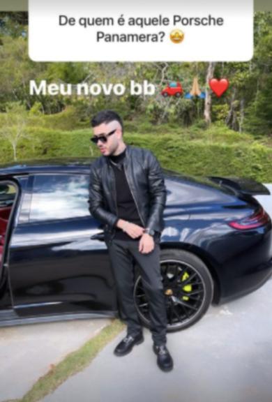 Kevinho mostrou seu novo Porsche Panamera