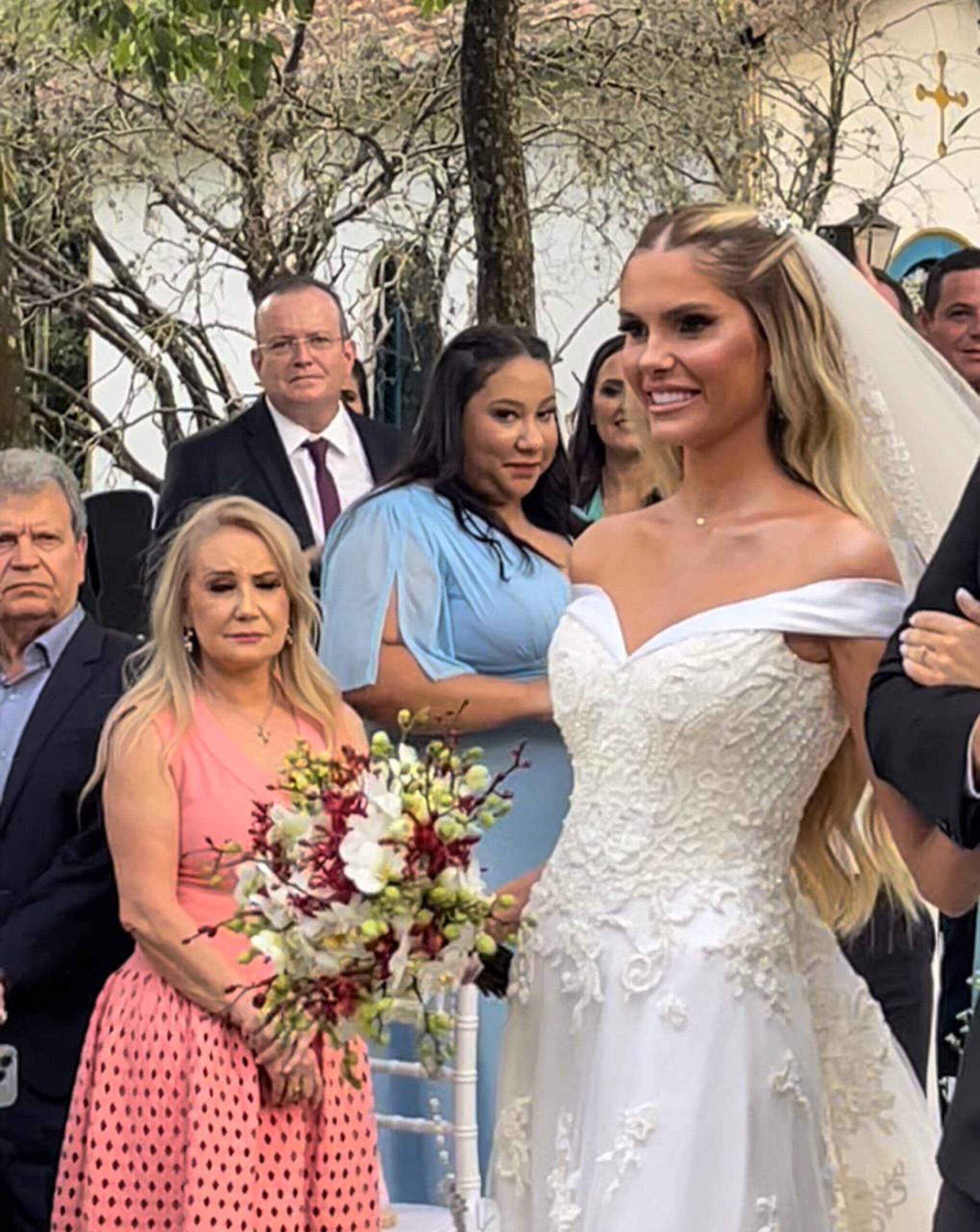 Bárbara Evans em seu casamento