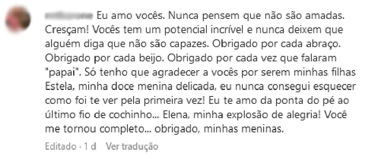 Comentário do Instagram