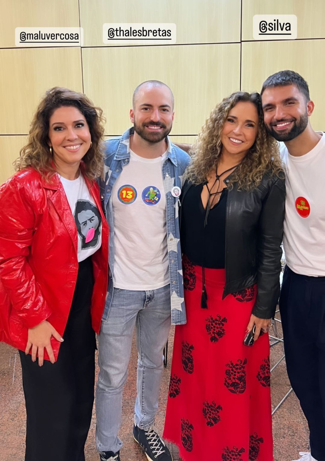 Thales Bretas, Silva, Daniela Mercury, Malu Verçosa