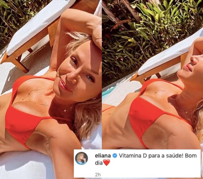 Eliana exibe curvas ao posar renovando bronzeado