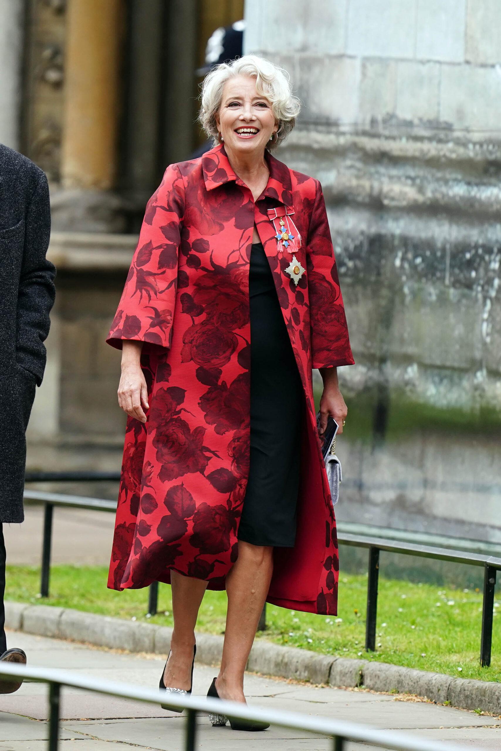 Emma Thompson na coroação do Rei Charles III