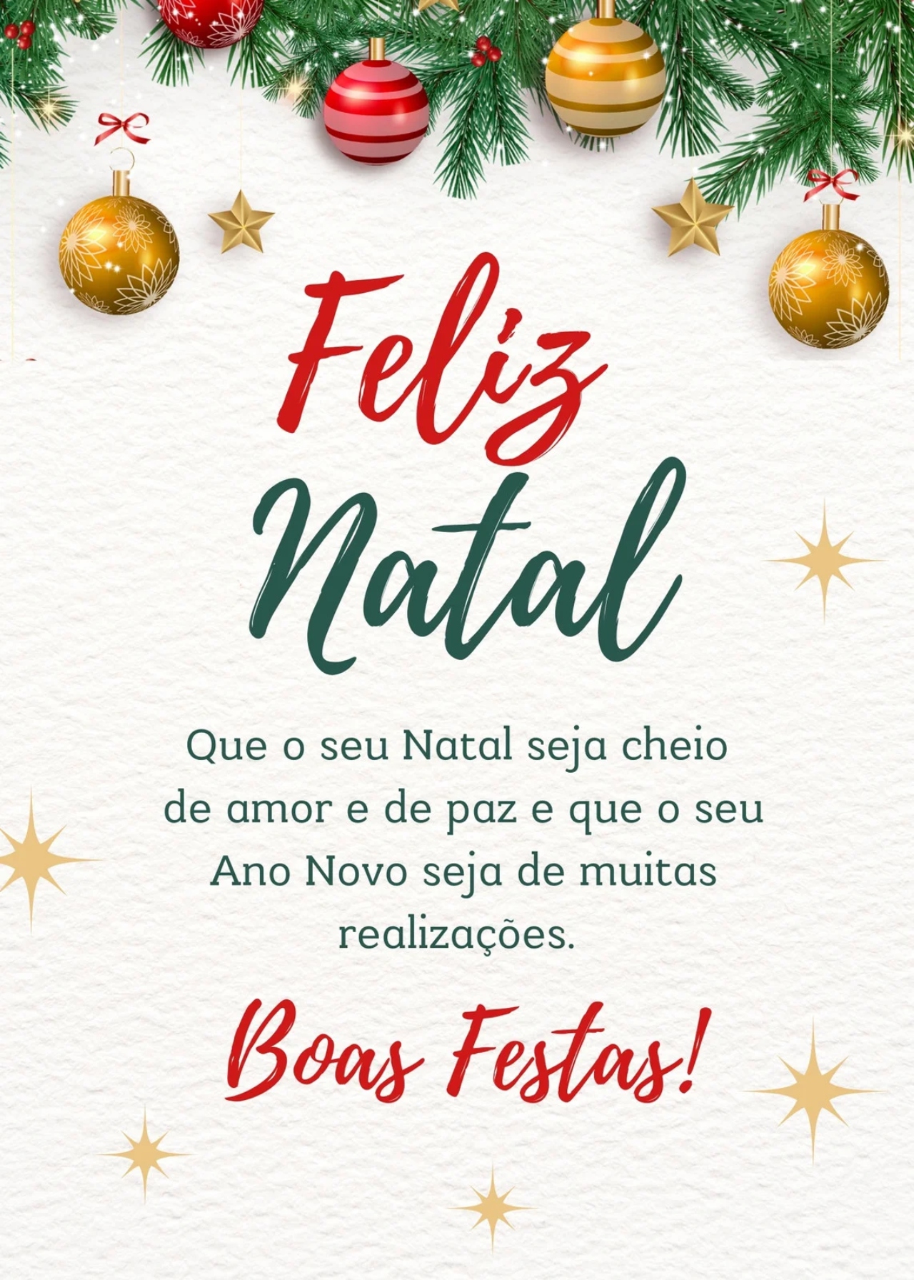 mensagem de feliz natal