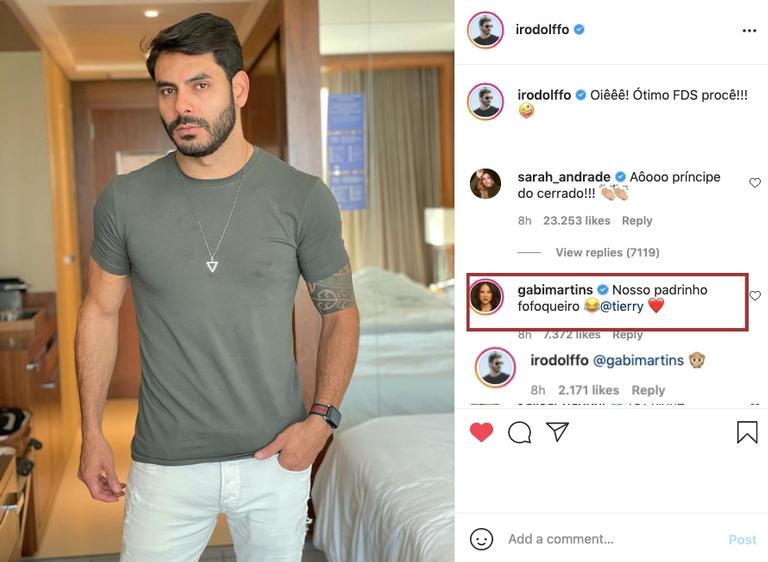 Tierry e Gabi Martins dizem que Rodolffo será padrinho do seu casamento