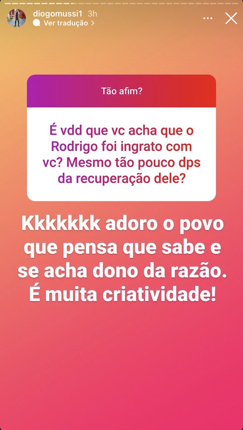 Stories de Diogo Mussi