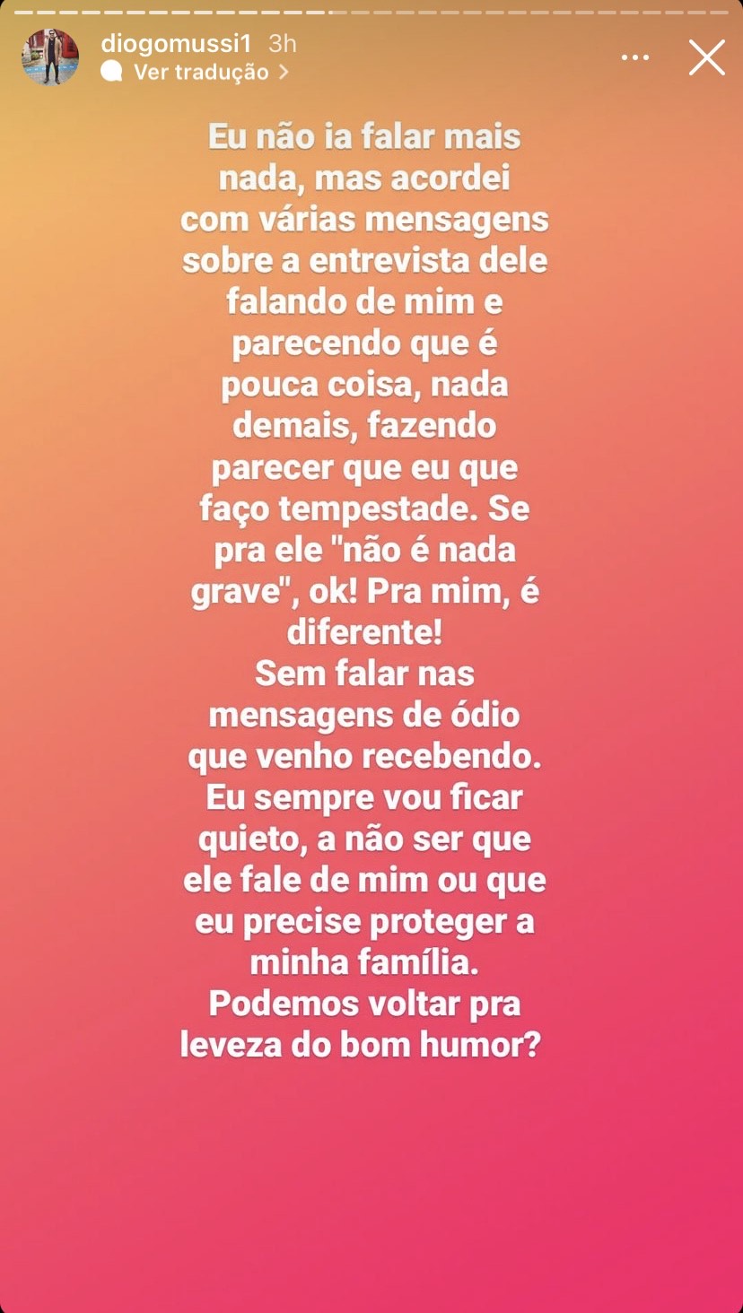 Stories de Diogo Mussi