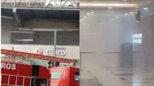 incêndio em shopping na Tijuca