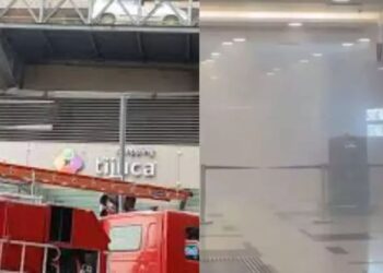 incêndio em shopping na Tijuca