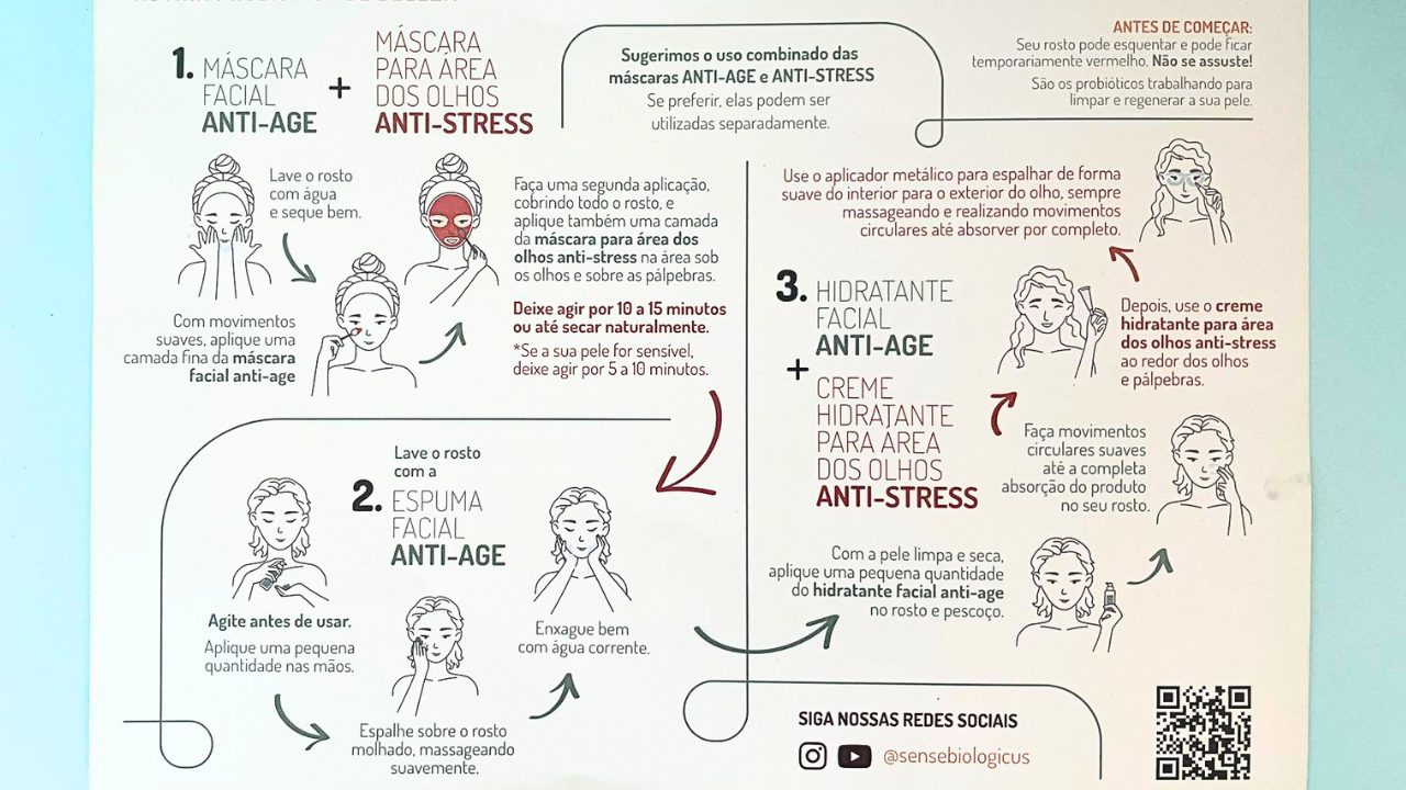 Orientações de uso Sense